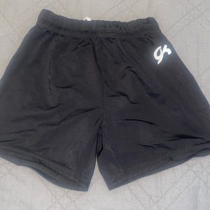 Boys Gymnastics Competition Shorts CM Child Medium GK Elite Black Tumbling